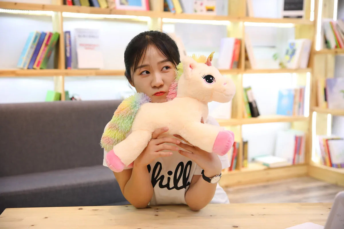 Dein riesiges Regenbogen Einhorn Kissen!