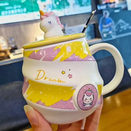 Deine magische Einhorn Tasse mit Löffel!