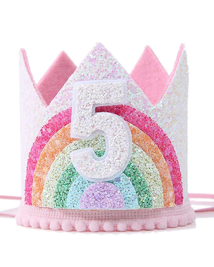 Deine Einhorn Partykrone für den 3.