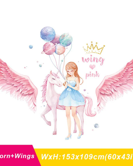 Dein Einhorn Wandtattoo: Ballon und