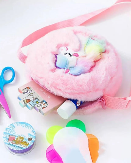 Deine kuschelige Einhorn Plüsch-Tasche