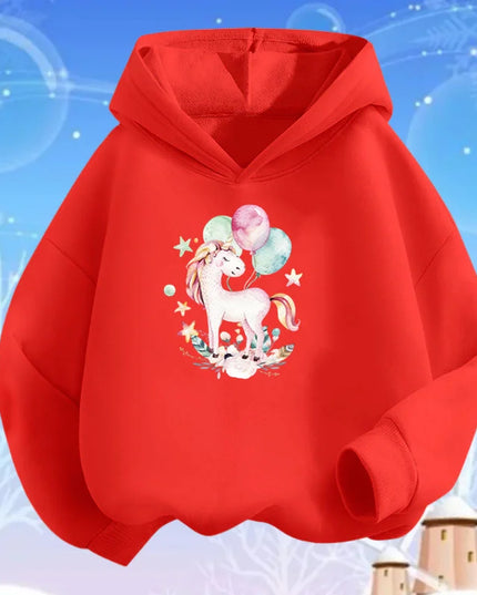 Deine strahlende Einhorn Jacke in Rot!