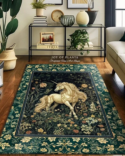 Dein magischer Einhorn Teppich mit Blumen!