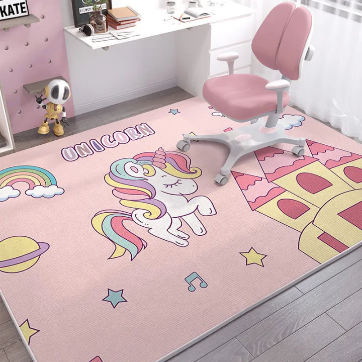 Dein fröhlicher Einhorn Teppich in Pink!