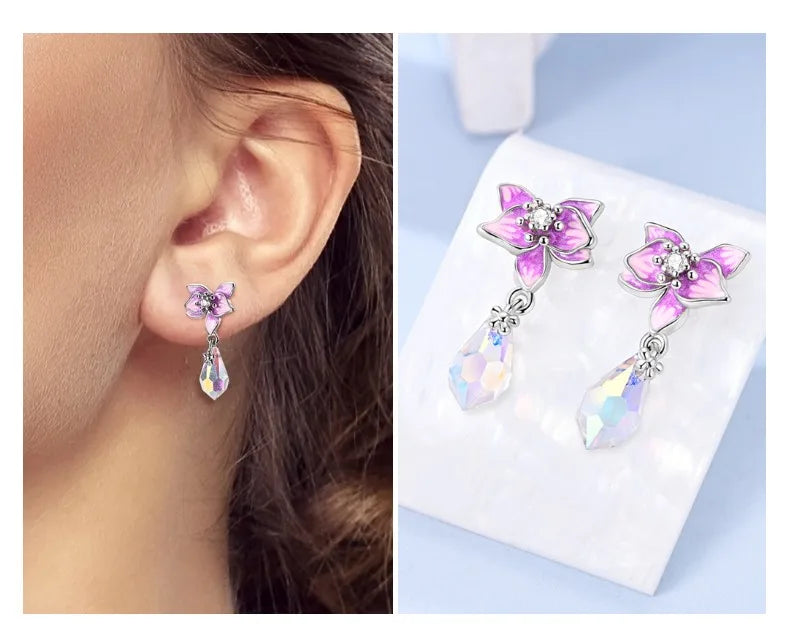 Niedliche Einhorn Ohrringe mit blauen Augen!