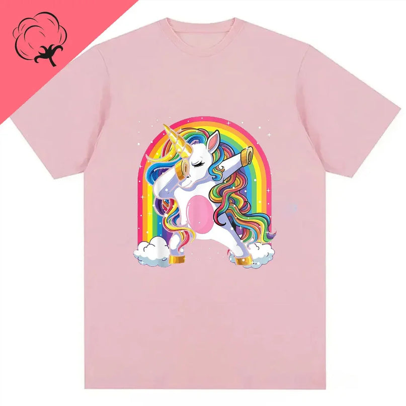 Dein Einhorn T-Shirt mit Regenbogen-Vibes!