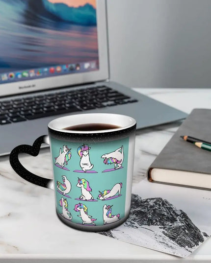 Blaues Einhorn-Glück: Deine Yoga-Tasse!