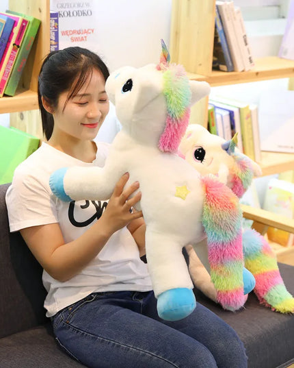 Dein riesiges Regenbogen Einhorn Kissen!