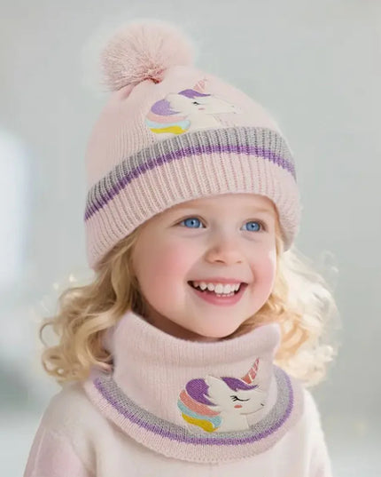 Kuschelige Einhorn Mütze mit Pom-Pom!