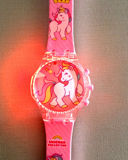 Deine leuchtende Einhorn Uhr mit Musik