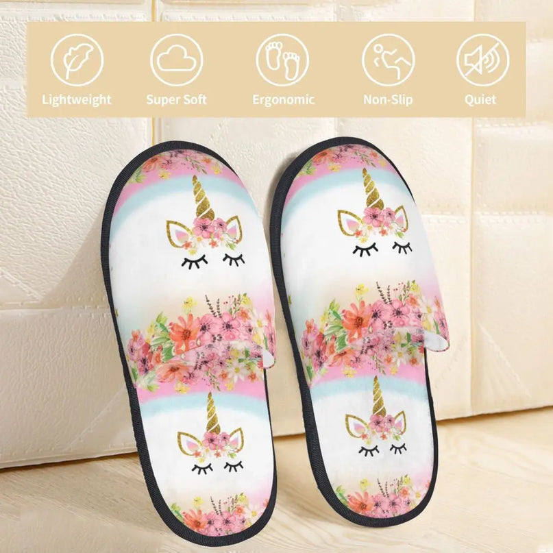 Fantasievolle Einhorn Hausschuhe für dich!