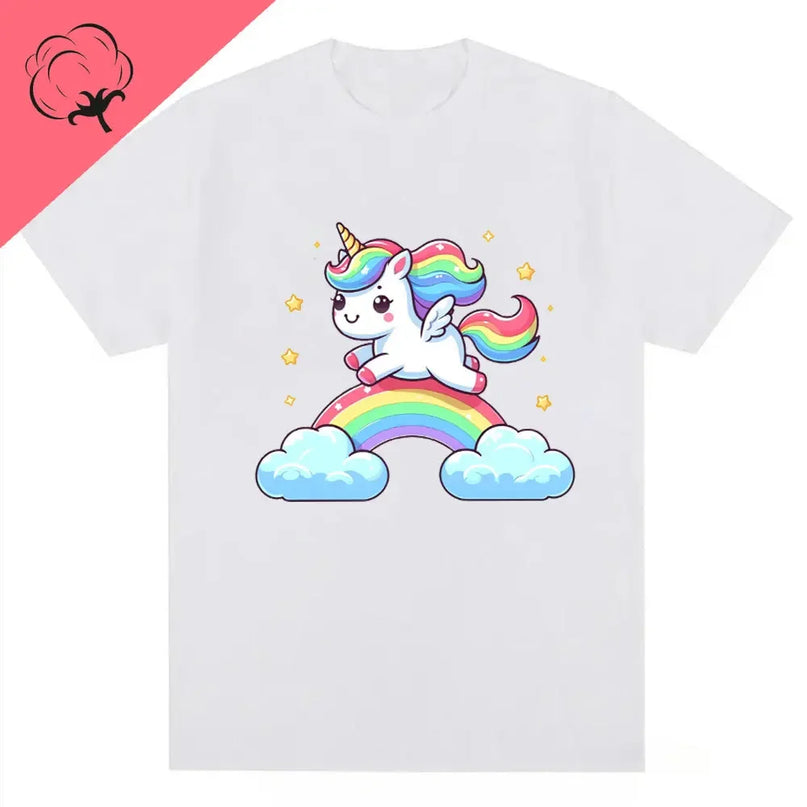Dein cooles Einhorn T-Shirt mit Regenbogen