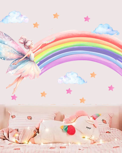 Dein Einhorn Regenbogen Wandtattoo –