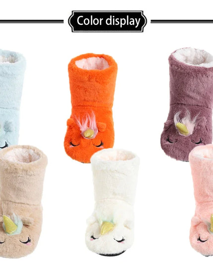 Flauschige Einhorn Socken für Kuschelmomente