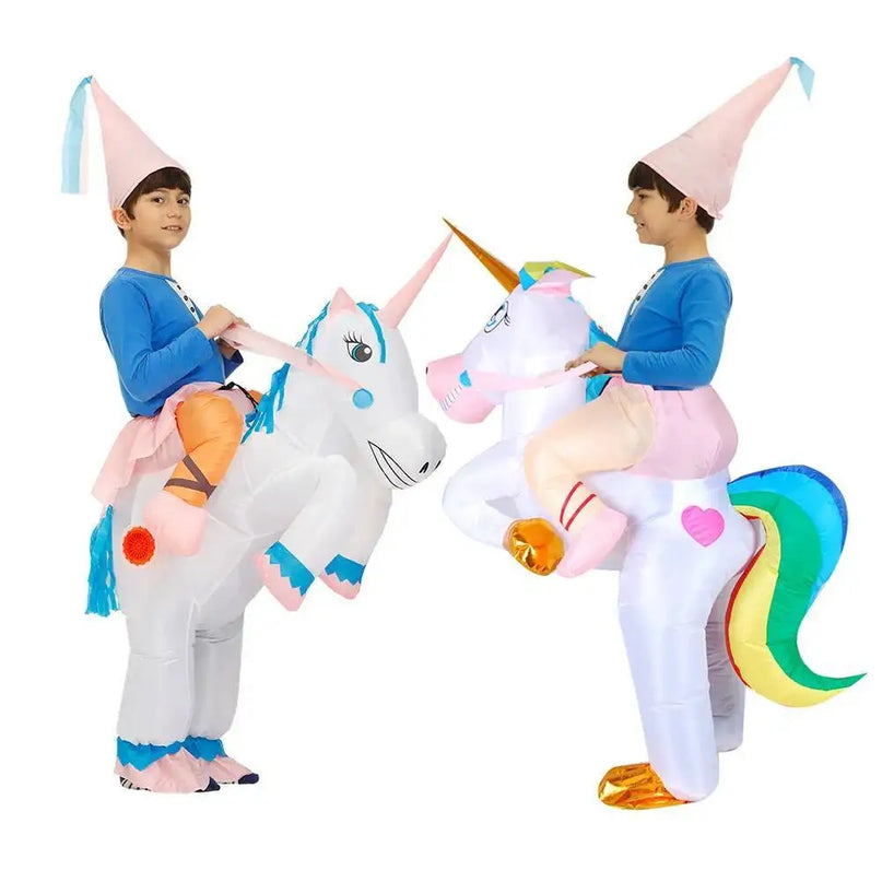 Dein Aufblasbares Einhorn Kostuem für Kids!