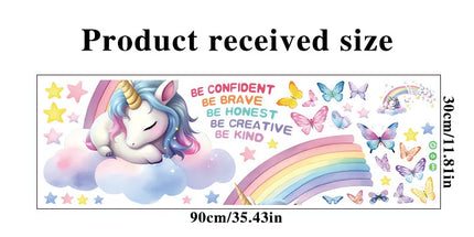 Dein zauberhaftes Einhorn Wandtattoo fürs