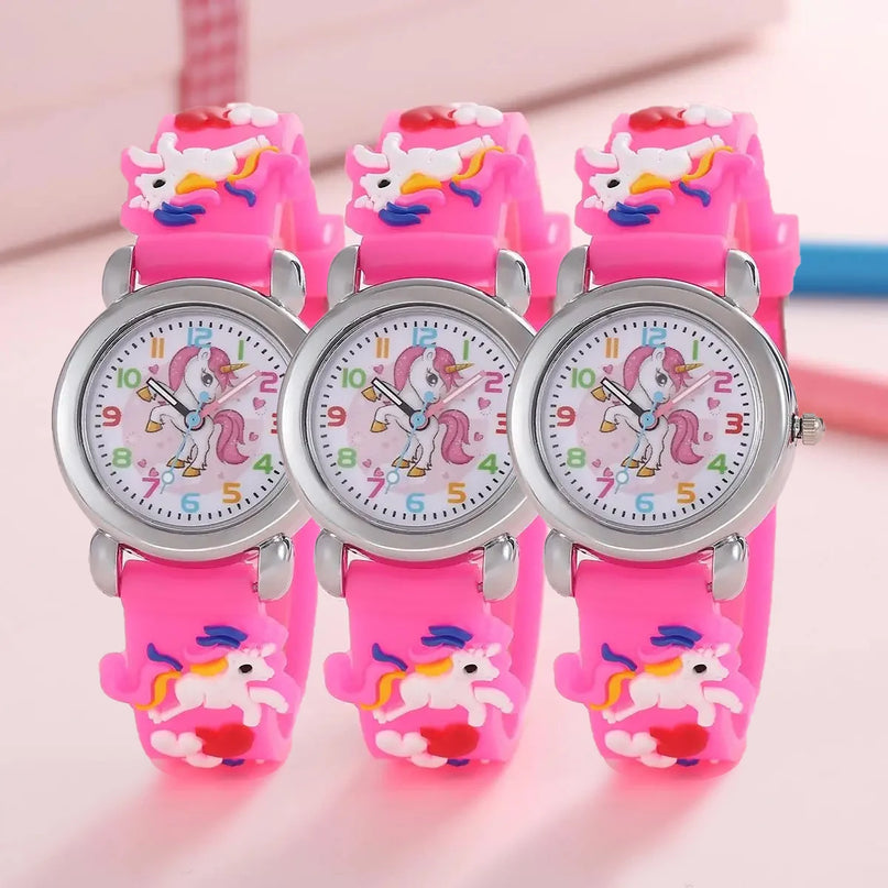 Deine stylische Einhorn Uhr in bunten Farben