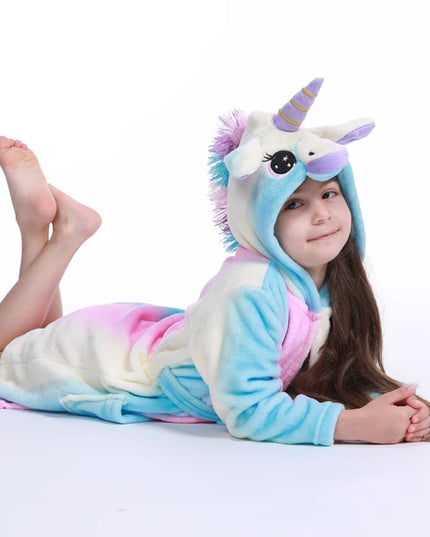Dein kuscheliges blaues Einhorn Handtuch