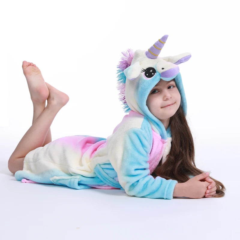 Dein kuscheliges blaues Einhorn Handtuch