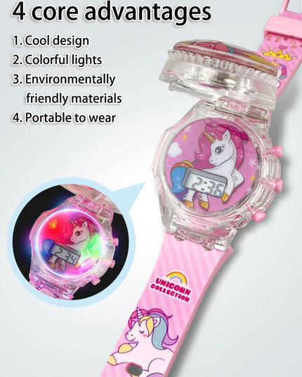 Deine leuchtende Einhorn Uhr mit