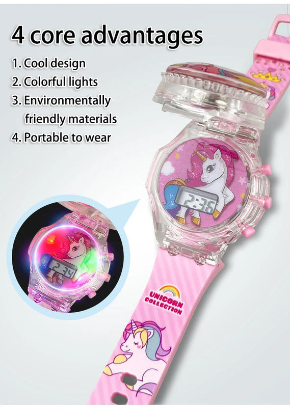 Deine leuchtende Einhorn Uhr mit