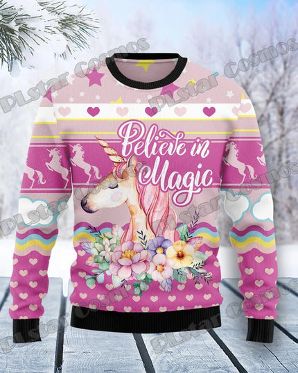 Dein magischer Weihnachts-Einhorn Pullover