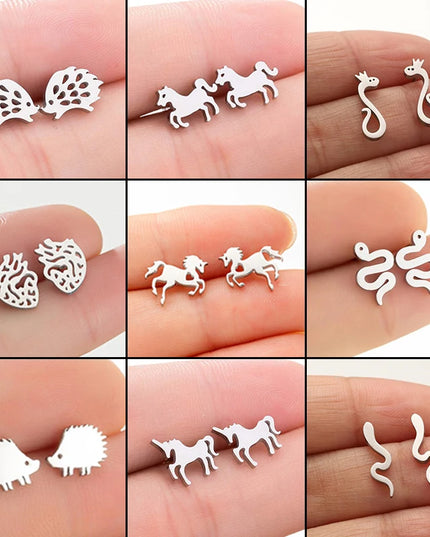 Deine Einhorn Ohrringe in Silber!