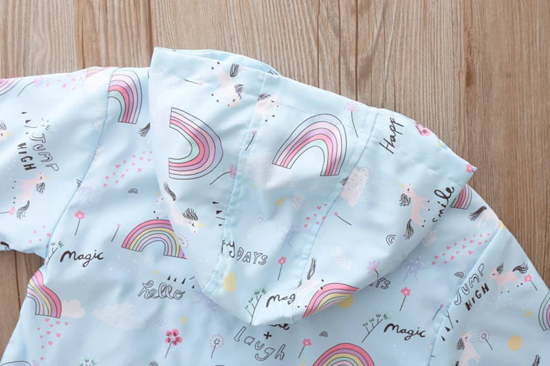 Deine zauberhafte Regenbogen Einhorn Jacke