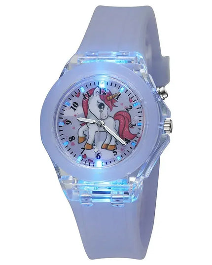 Deine Einhorn Uhr, die im Dunkeln leuchtet