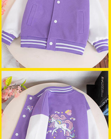 Deine süße Einhorn Baseball Jacke!