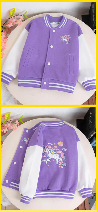 Deine sportliche Einhorn Baseball Jacke!