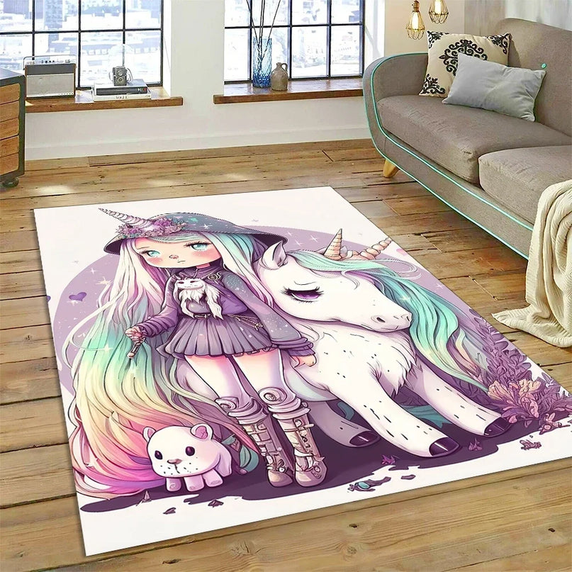 Dein Einhorn Sessel als 3D Traum-Teppich!
