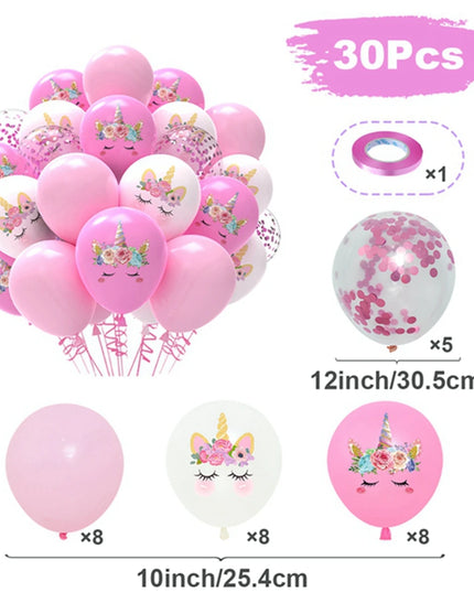 Konfetti-Zauber mit Einhorn Deko Ballons!