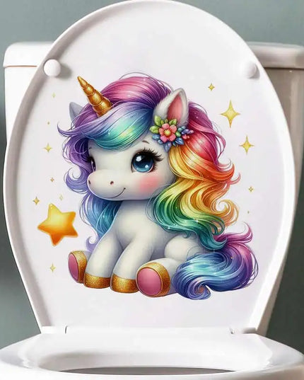 Dein Einhorn Wandtattoo Regenbogen-Zauber!