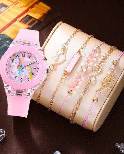 Dein strahlendes Einhorn Armband Set