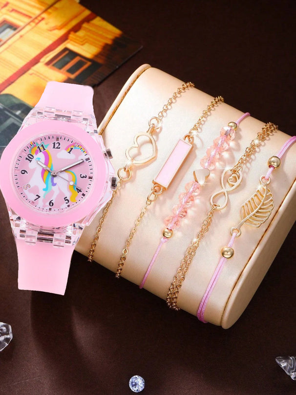 Dein strahlendes Einhorn Armband Set