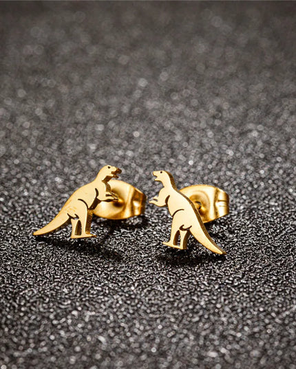 Coole Einhorn Ohrringe Dino in Schwarz!