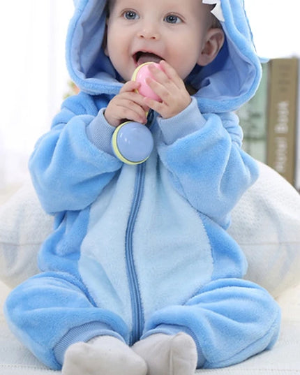 Kuscheliges Einhorn Kostuem für dein Baby!