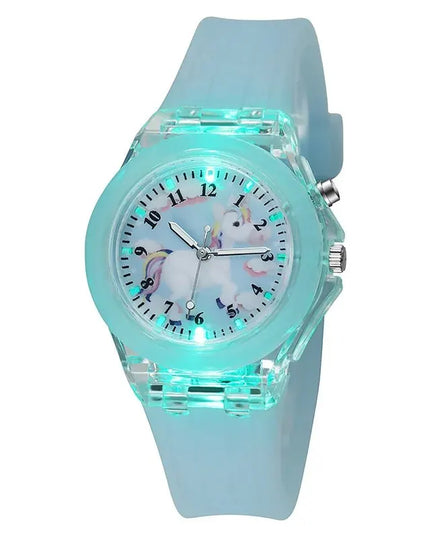 Deine Einhorn Uhr, die im Dunkeln leuchtet