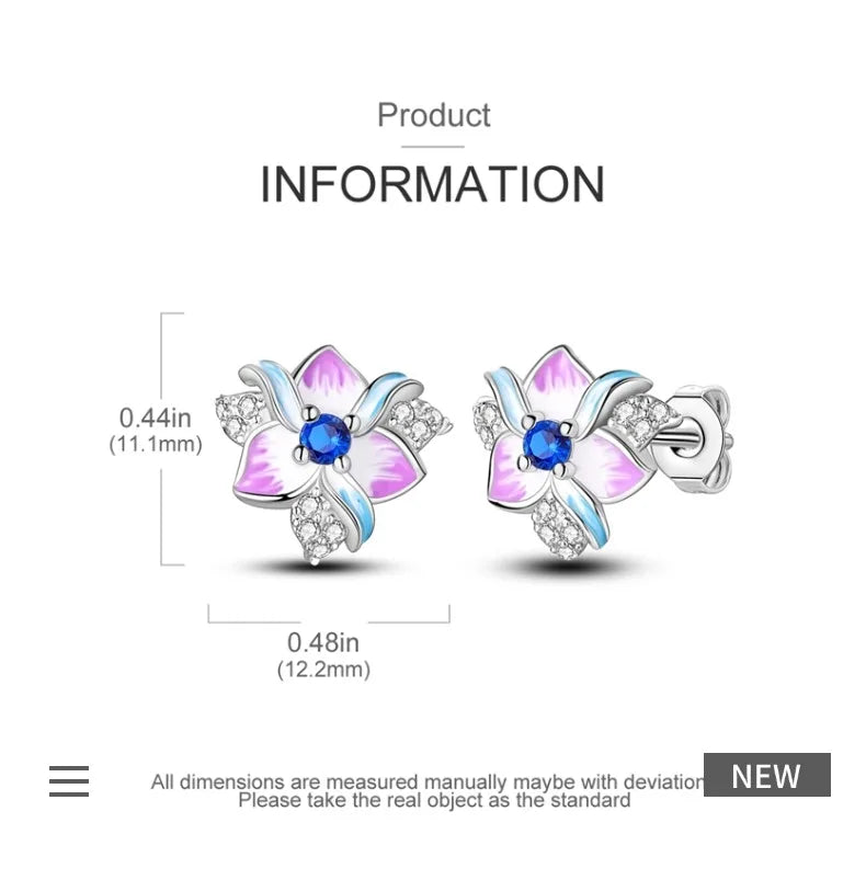 Niedliche Einhorn Ohrringe mit blauen Augen!