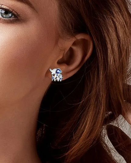 Süße Einhorn Ohrstecker aus 925 Silber