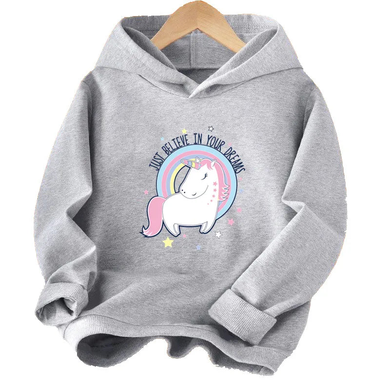 Dein roter Einhorn Hoodie für kleine
