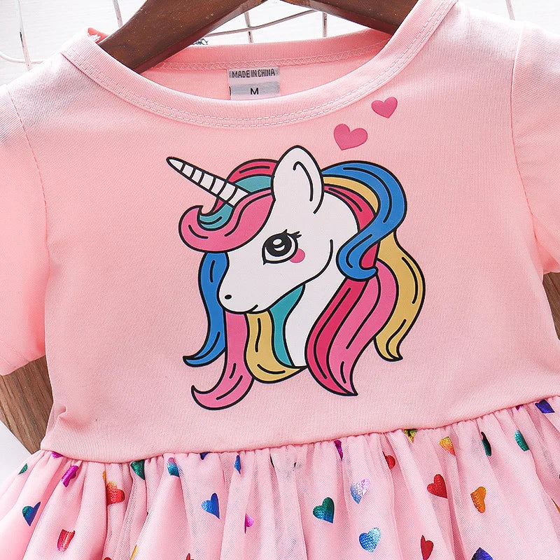 Süßes Einhorn Kleid für kleine Prinzessinnen!