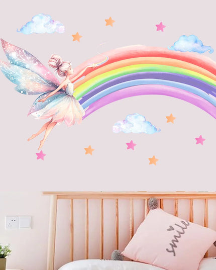Dein Einhorn Regenbogen Wandtattoo –