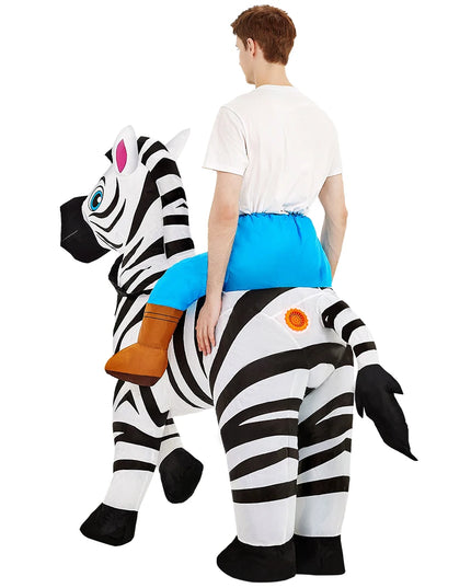 Das Aufblasbares Einhorn Kostuem fuer Alle!