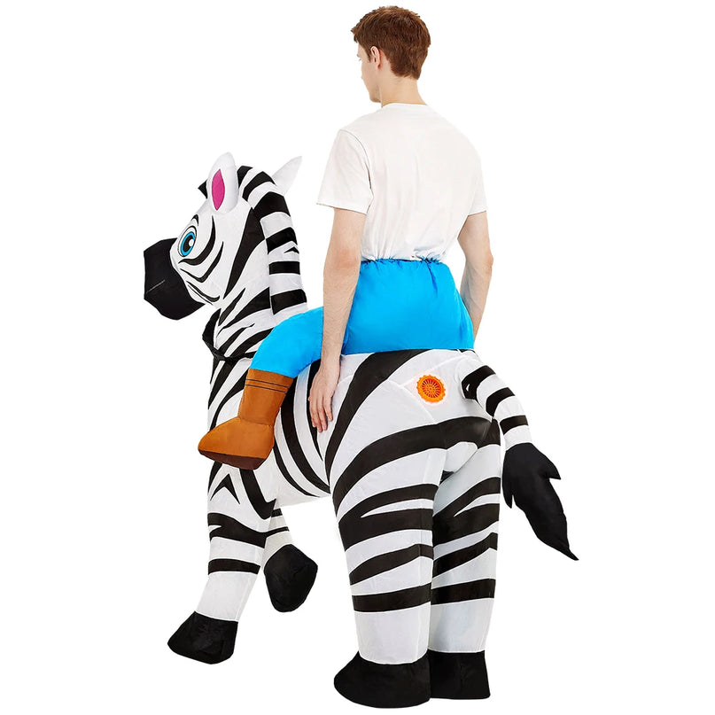 Das Aufblasbares Einhorn Kostuem fuer Alle!