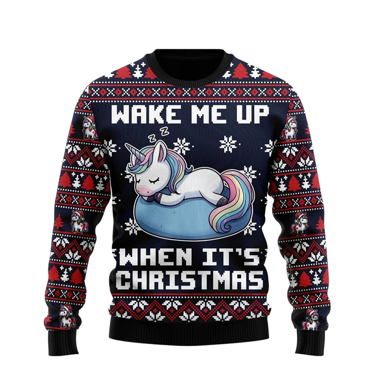 Einhorn Jogginganzug für Damen und Herren mit einzigartigem 3D-Print Design für entspannte Tage