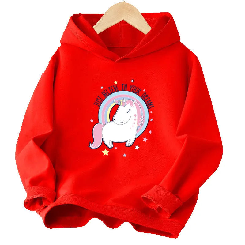 Dein cooler Einhorn Hoodie Schwarz!