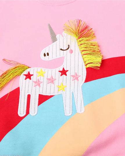 Cooles Einhorn Kostüm Sweatshirt für Mädchen