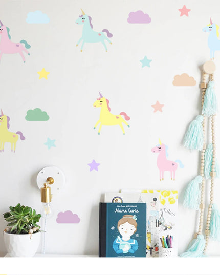 Dein zauberhaftes Einhorn Wandtattoo Aquarell